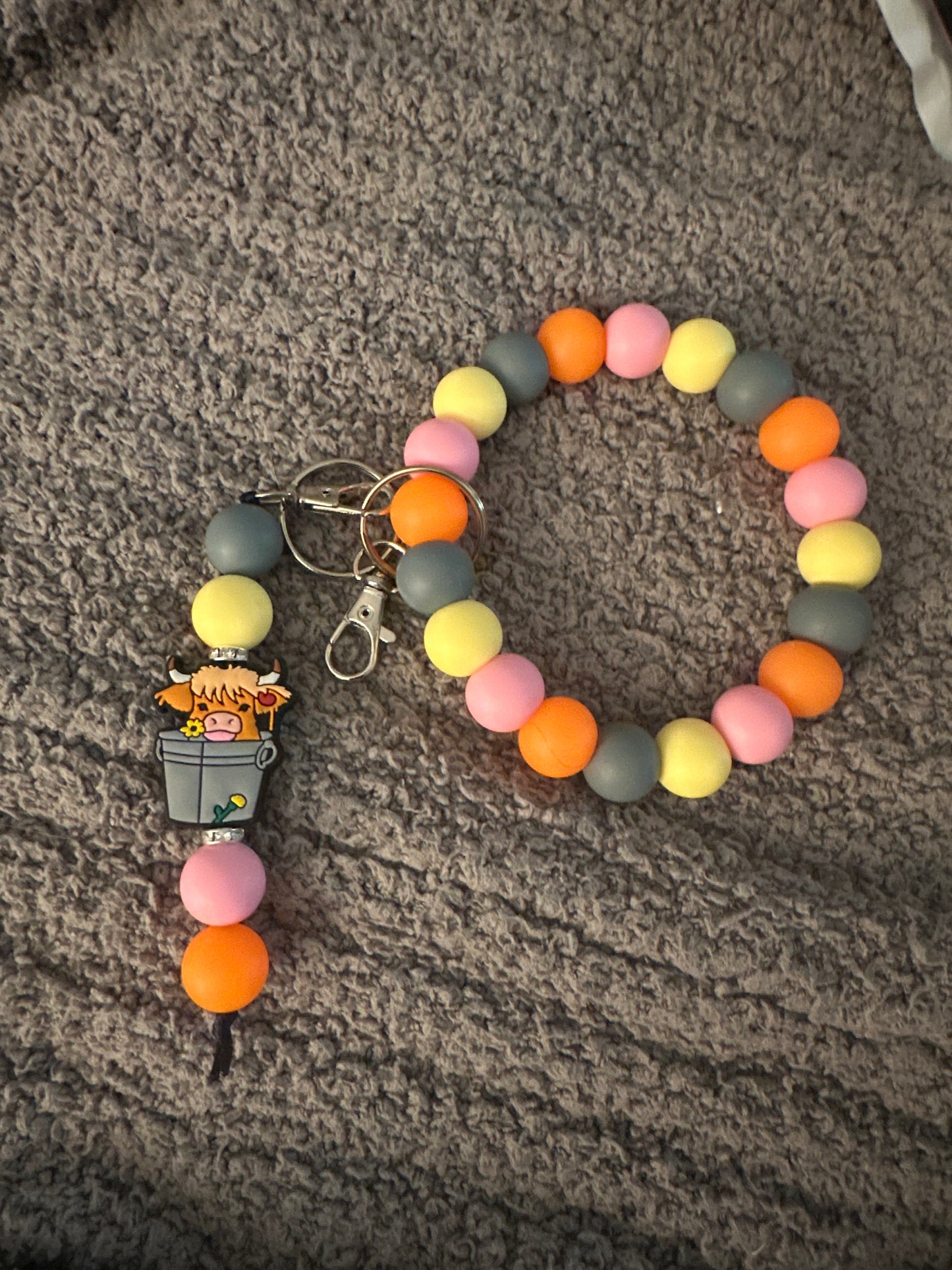 Wristlet with keychain add on