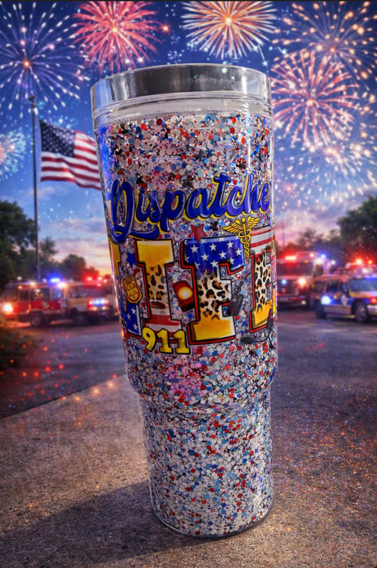 40oz “Dispatcher” Snow globe Tumbler